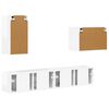 vidaXL Conjunto de mueble para TV de pared 4 pcs brillante