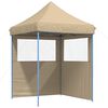 vidaXL Carpa de Fiesta 200 x 200 x 306 cm Beige Tela Oxford