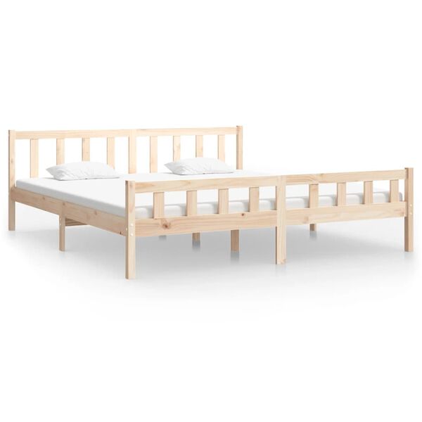 vidaXL Estructura de cama sin colchón madera maciza 160x200 cm
