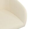 vidaXL Sillas de comedor giratorias 4 unidades terciopelo crema