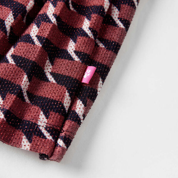 Falda plisada infantil con purpurina azul marino 104