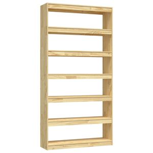 vidaXL Estanter&iacute;a/divisor de espacios madera maciza pino 100x30x200 cm