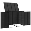 vidaXL Caja de Basura Caja 2 pcs Negro 65 x 80 x 115 cm Polietileno