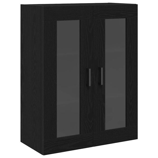 vidaXL Armario de Pared Roble Negro 69,5 x 34 x 90 cm