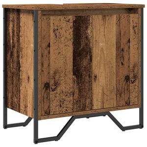 vidaXL Gabinete de Lavabo para Ba&ntilde;o Madera Vieja 60 x 35 x 60 cm