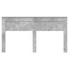 vidaXL Cabecero Gris Concreto 200 cm Madera contrachapada