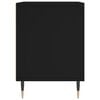 vidaXL Mesitas de noche 2 uds madera de ingenier&iacute;a negro 40x35x50 cm