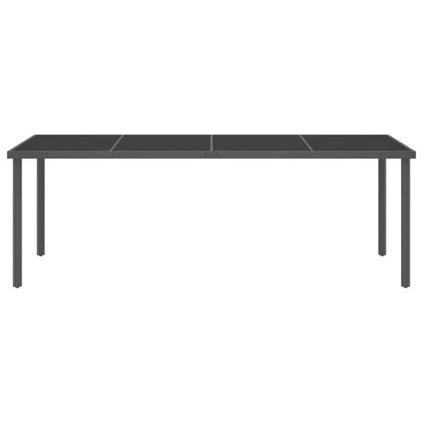 vidaXL Juego de comedor de jard&iacute;n 9 piezas acero