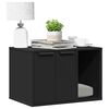vidaXL Mueble arenero de gatos madera ingenier&iacute;a negro 60x40x40 cm