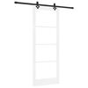 vidaXL Puerta Corredera ORKDAL 83 x 211 cm Blanco y Negro