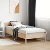 vidaXL Estructura de cama sin colch&oacute;n madera maciza pino 75x190 cm