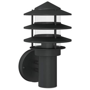 vidaXL Aplique de exterior de acero inoxidable negro
