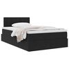 vidaXL Cama con almacenamiento Negro 120 x 190 cm Terciopelo
