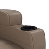 vidaXL Sill&oacute;n de masaje elevable cuero sint&eacute;tico color capuchino