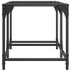 vidaXL Mesa de centro superficie de vidrio acero 78,5x40x40 cm