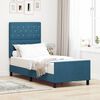 vidaXL Cama tipo Box Spring Azul Oscuro 80 x 200 cm Terciopelo
