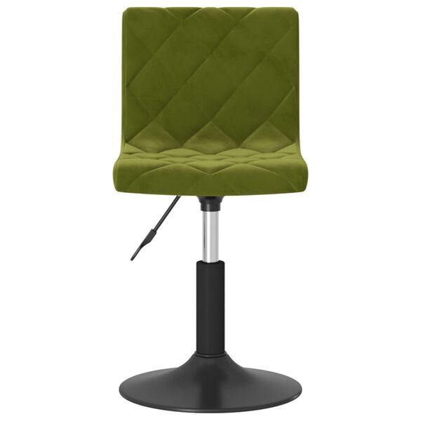 vidaXL Sillas de comedor giratorias 4 unidades terciopelo verde claro