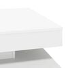 vidaXL Mesa de centro giratoria 360 grados blanco 70x70x34,5 cm