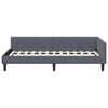 vidaXL Estructura de cama en esquina Gris oscuro 90 cm x 200 cm