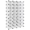 vidaXL Zapatero PP transparente 93x36,5x140 cm