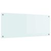 vidaXL Salpicadero de cocina Leche 100 x 40 cm vidrio templado