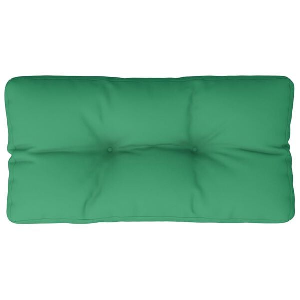 vidaXL Coj&iacute;n para sof&aacute; de palets tela verde 80x40x12 cm