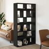 vidaXL Librer&iacute;a 2 pcs Roble Negro 100 x 33 x 187,5 cm