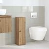 vidaXL Mueble de ba&ntilde;o con portarrollos roble artisan 20,5x22x72 cm