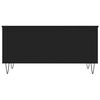 vidaXL Mesa de centro madera contrachapada negro 90x44,5x45 cm
