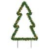 vidaXL &Aacute;rbol de Navidad luces decorativas con estacas 80 LED 60 cm