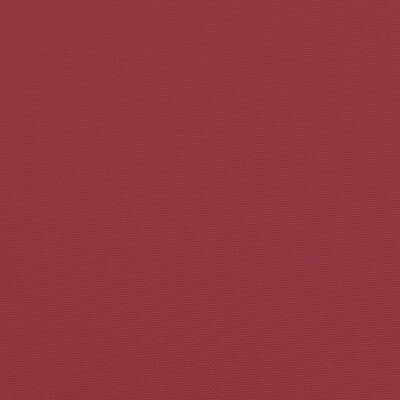 vidaXL Cojín de banco de jardín tela Oxford rojo tinto 100x50x7 cm
