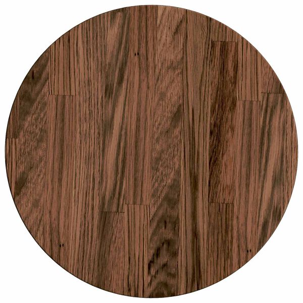 vidaXL Encimera Marrón claro Ø 30 x 2.5 cm Madera de roble sólida