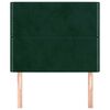 vidaXL Cabecero Terciopelo Verde Oscuro 100x5x118/128 cm