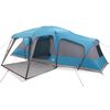 vidaXL Tienda familiar con porche 9 personas impermeable azul