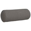 vidaXL Cojines Bolster 2 pcs Gris Claro Ø 15 x 40 cm Tela de pana