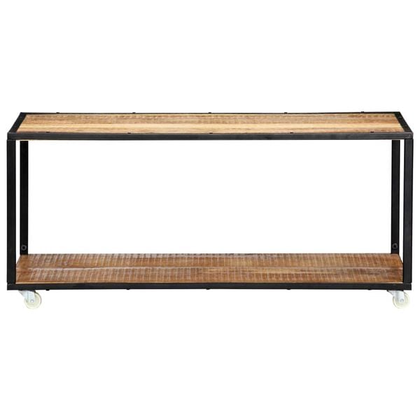 vidaXL Mesa de centro de madera maciza reciclada 90x50x40 cm
