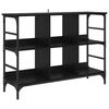 vidaXL Aparador Roble Negro 102 x 32 x 73,5 cm