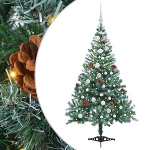 vidaXL &Aacute;rbol de Navidad artificial Verde 150 cm PVC y acero