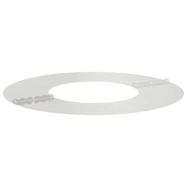 vidaXL adecuado para Anillo de Árbol Plano Plateado Ø30 / 60 cm