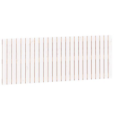vidaXL Cabecero de cama pared madera maciza pino blanco 159,5x3x60 cm