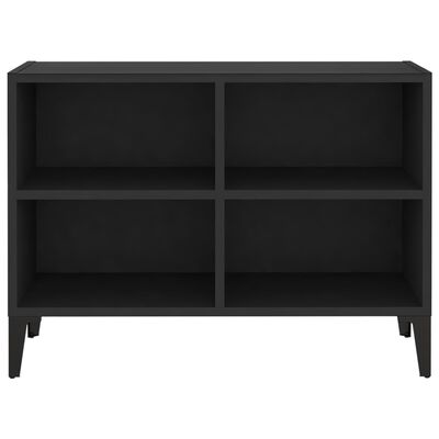 vidaXL Mueble de TV con patas de metal negro 69,5x30x50 cm