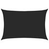 vidaXL Toldo de vela HDPE negro 160 g/m&sup2; 4x6 m
