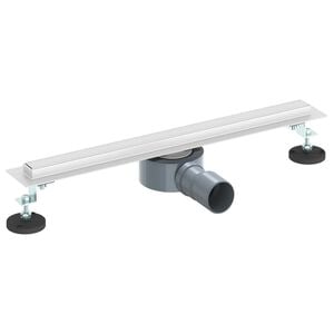 vidaXL Desag&uuml;e de ducha 360&deg; con modelo delgado Plateado 50 cm