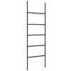 vidaXL Toallero Escalera con 5 Niveles Negro 58x175 cm Hierro