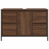 vidaXL Mueble de lavabo con cajones roble marr&oacute;n 90x34,5x60 cm