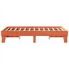 vidaXL Estructura de cama sin colch&oacute;n madera maciza marr&oacute;n 135x190 cm