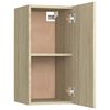 vidaXL Mueble de TV madera contrachapada color roble 30,5x30x60 cm