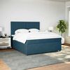 vidaXL Cama box spring con colch&oacute;n terciopelo azul 180x200 cm