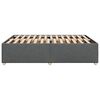 vidaXL Cama sin colchón de tela gris oscuro 160x200 cm