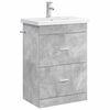 vidaXL Juego de muebles de ba&ntilde;o Gris Hormig&oacute;n 61 x 40 x 84,5 cm